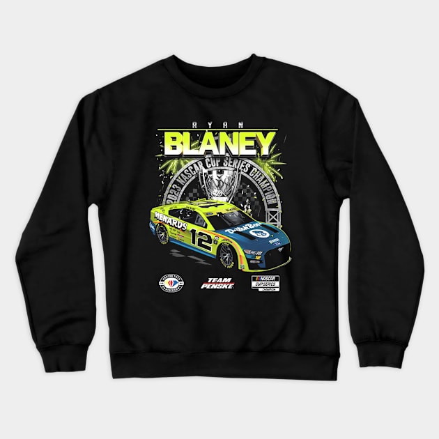 Ryan Blaney NASCAR Cup Series Crewneck Sweatshirt by stevenmsparks